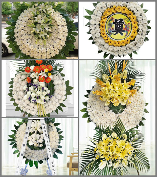 辽宁葫芦岛南票区黄土坎乡和尚沟村花圈速递